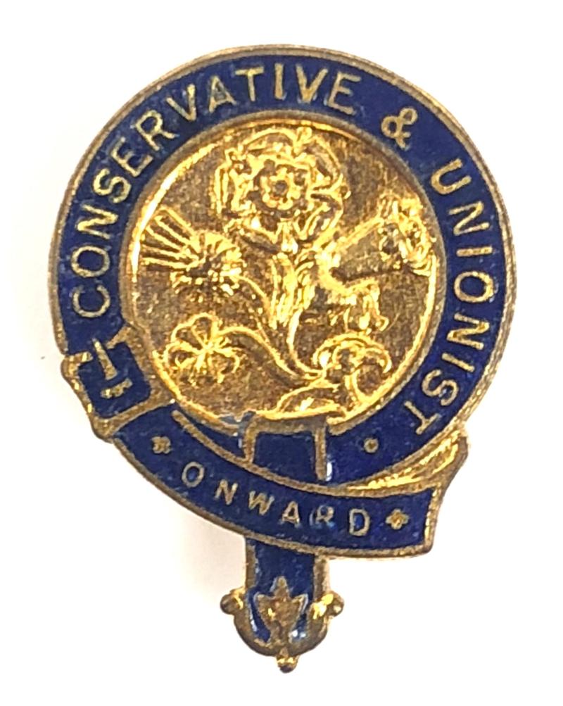 Conservative & Unionist political party membership pin badge Height 25mm