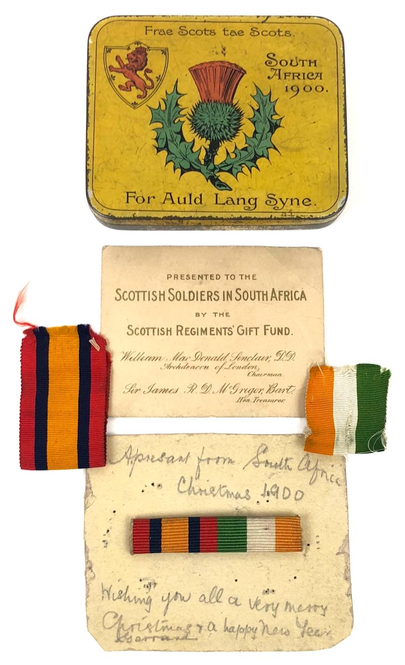Scottish Soldiers in South Africa 1900 Gift Tin Attributed Thomas Gerrard Scots Guards