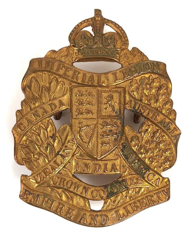 Imperial Legion Patriotic Organisation brass cap badge c1933