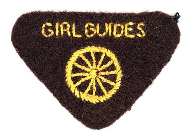 Girl Guides Brownie Cyclist proficiency felt cloth badge c.1939 -1945