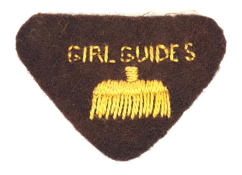 Girl Guides Brownie House Orderly proficiency felt cloth badge c.1939 -1945