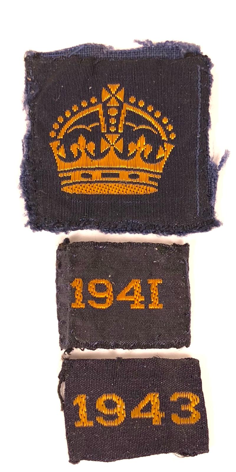 WW2 Girl Guides war service badges 1939 -1945