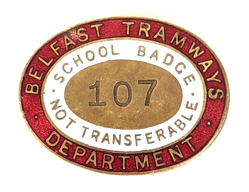 Belfast Tramways Department School Badge Northern Ireland