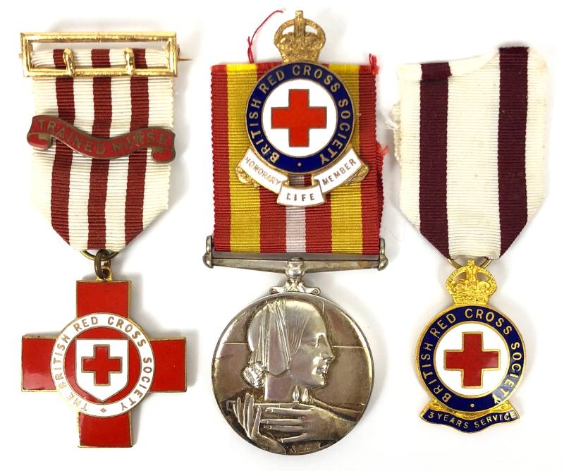 British Red Cross Society VAD Trained Nurse Voluntary Medical Service Medal group