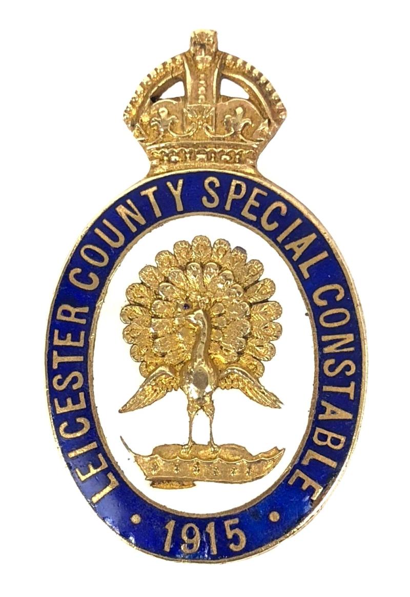 Leicestershire County Special Constable 1915 Police Badge