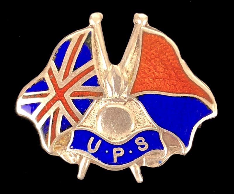 Kitchener’s Army University & Public Schools Battalions 1914 Silver Union Flag badge