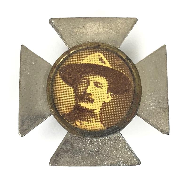 Boer War Baden Powell Maltese Cross fundraising photographic badge