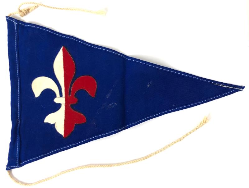 1937 5th World Jamboree Netherlands Paesi Bassi Swiss contingent souvenir pennant flag