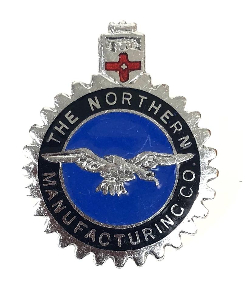 Northern Manufacturing Company officially numbered war worker badge