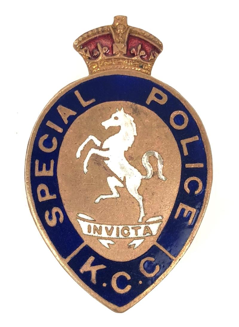 WWI Kent County Constabulary Special Police badge