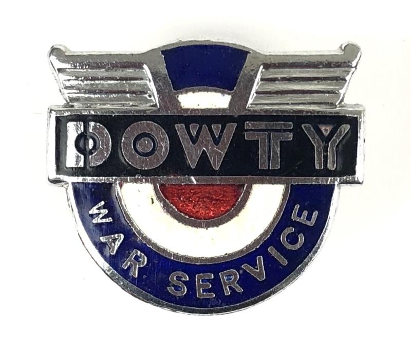 Dowty Equipment Limited Cheltenham Gloucester War Service Badge Aircraft Components