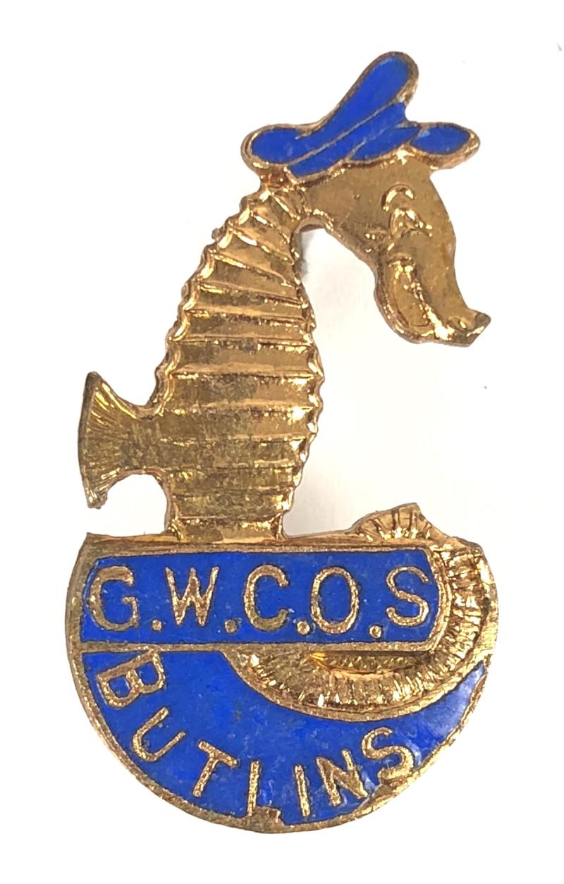 Butlins Gala Week Clacton on Sea holiday camp G.W.C.O.S. pin badge circa 1950's