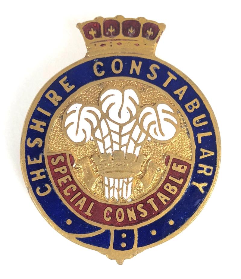 Cheshire Constabulary Special Constable police reserve badge
