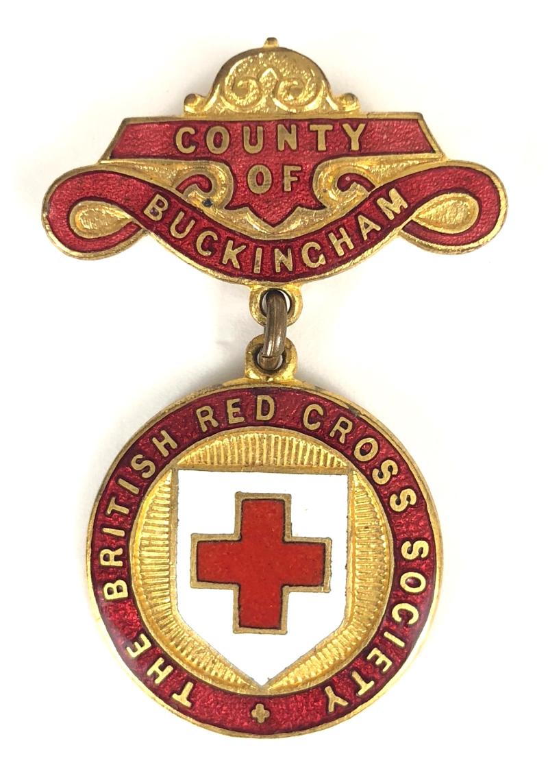 WW1 British Red Cross Society County of Buckingham 76 Detachment badge