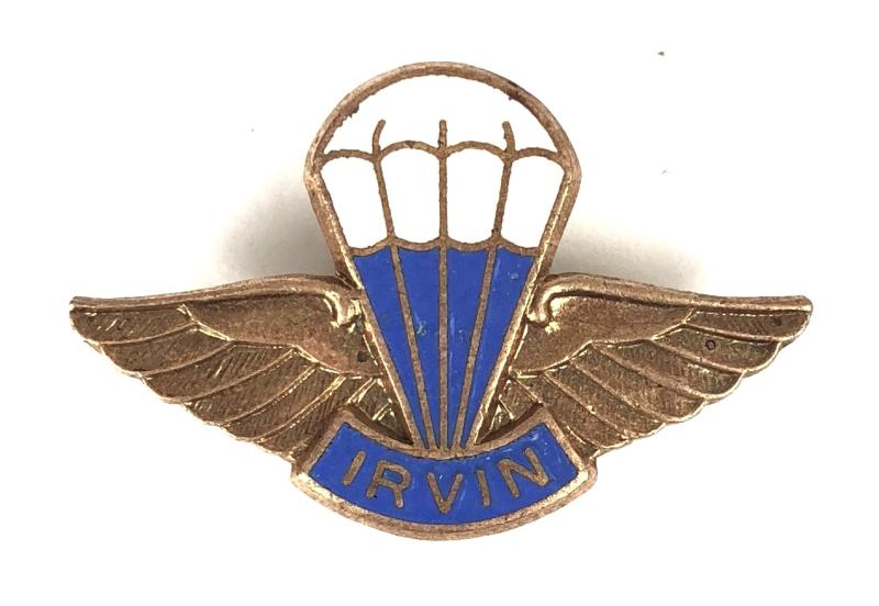 Irvin Air Chutes Parachute Company qualification badge