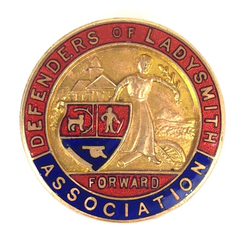 Boer War Defenders of Ladysmith association badge