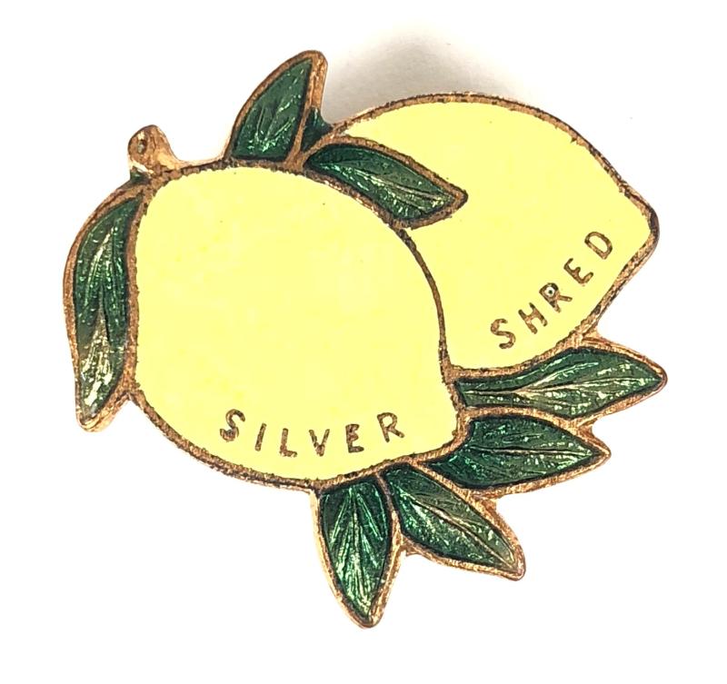 Robertsons Silver Shred Marmalade advertising badge with Miller Logo