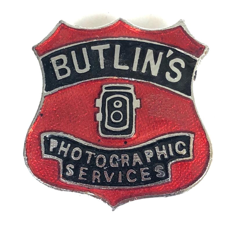 Butlins Photographic Services Box Camera Badge W.Reeves & Co