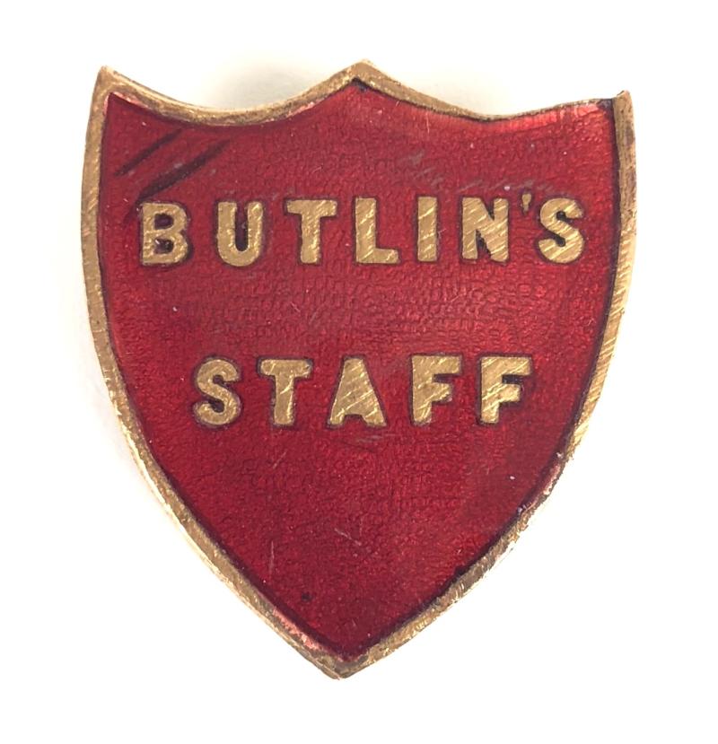Butlins Staff Red Shield Badge