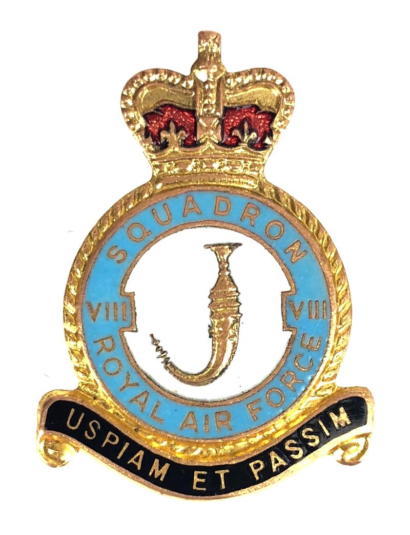 RAF No 8 Squadron Royal Air Force Badge circa 1950s