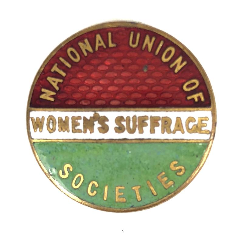 National Union of Womens Suffrage Societies NUWSS Suffragists badge