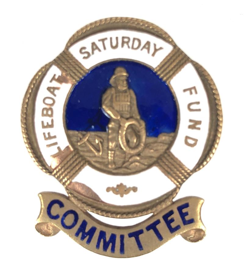 Royal National Lifeboat Institution Lifeboat Saturday Fund Committee Badge
