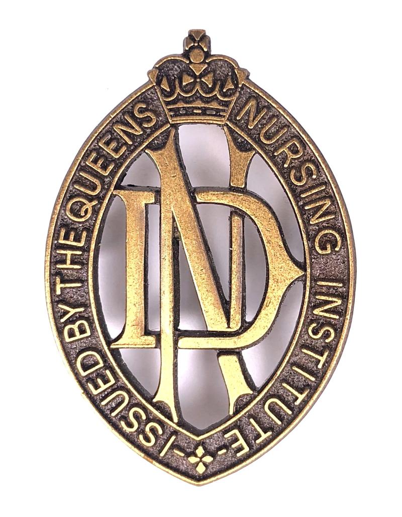 The Queens Nursing Institute District Nurse Pin Badge