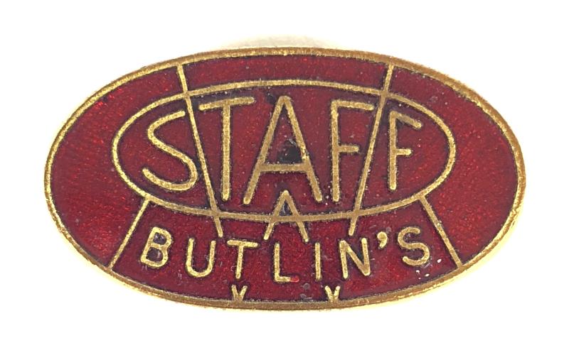 Butlins Holiday Camp Staff Waitress Numbered Badge