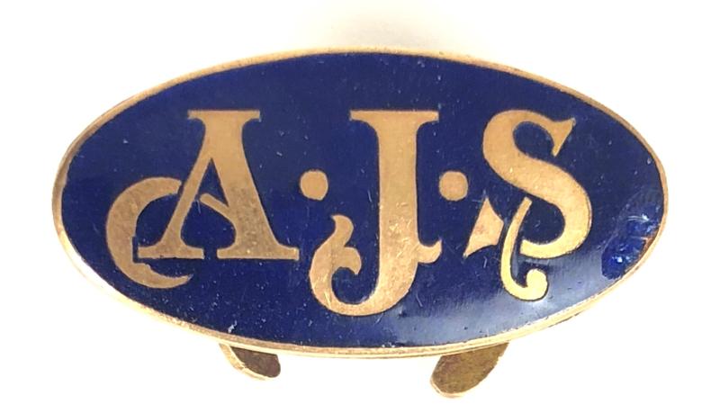 A. J. Stevens & Co. Automobile and Motorcycle Manufacturer A.J.S. Promotional Lapel Badge