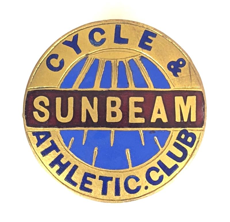Sunbeam Cycle & Athletic Club Advertising Badge c.1900