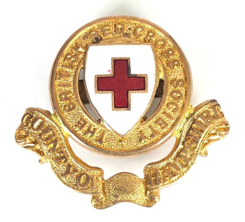 British Red Cross Society County Hampshire Cap Badge