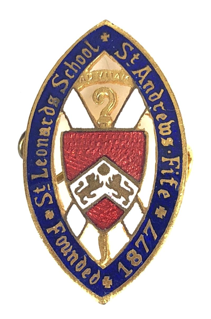 St Leonards School St Andrews Fife Badge Founded 1877 Scotland