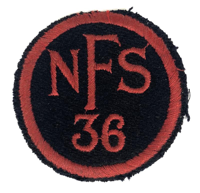 National Fire Service NFS 36 Essex Fire Force Area uniform badge Headquarters Ilford