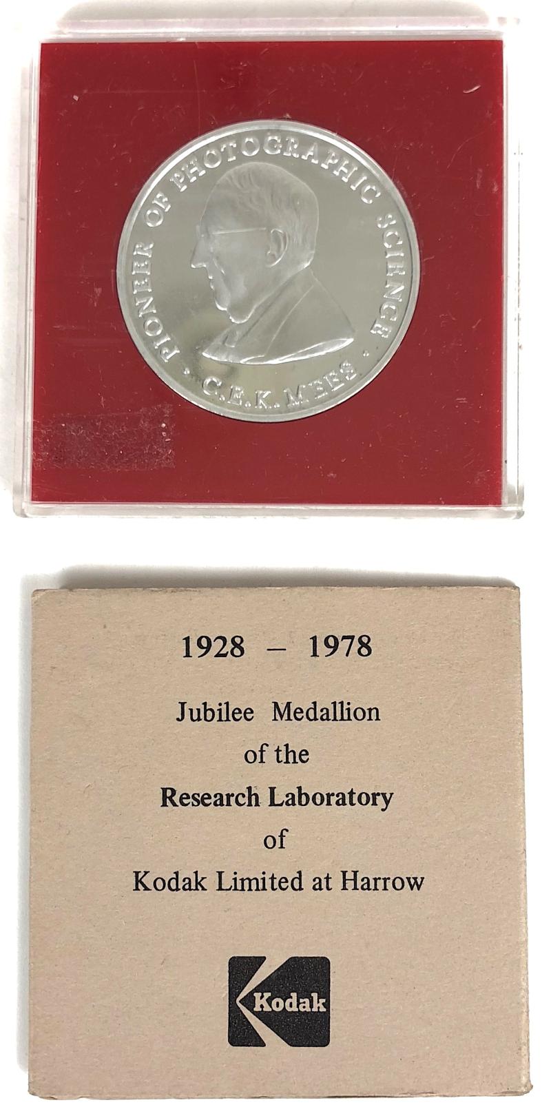 Kodak Camera Harrow 1928 - 1978 Jubilee Medallion of the Research Laboratory
