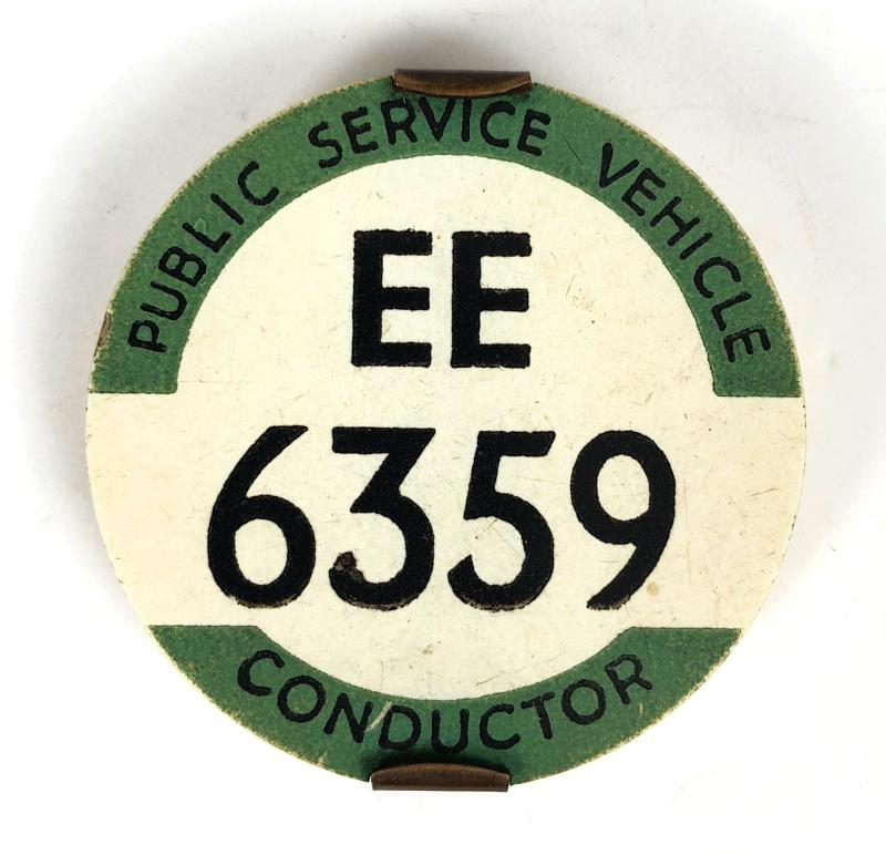 PSV Bus Conductor East Midland licensing badge EE6359