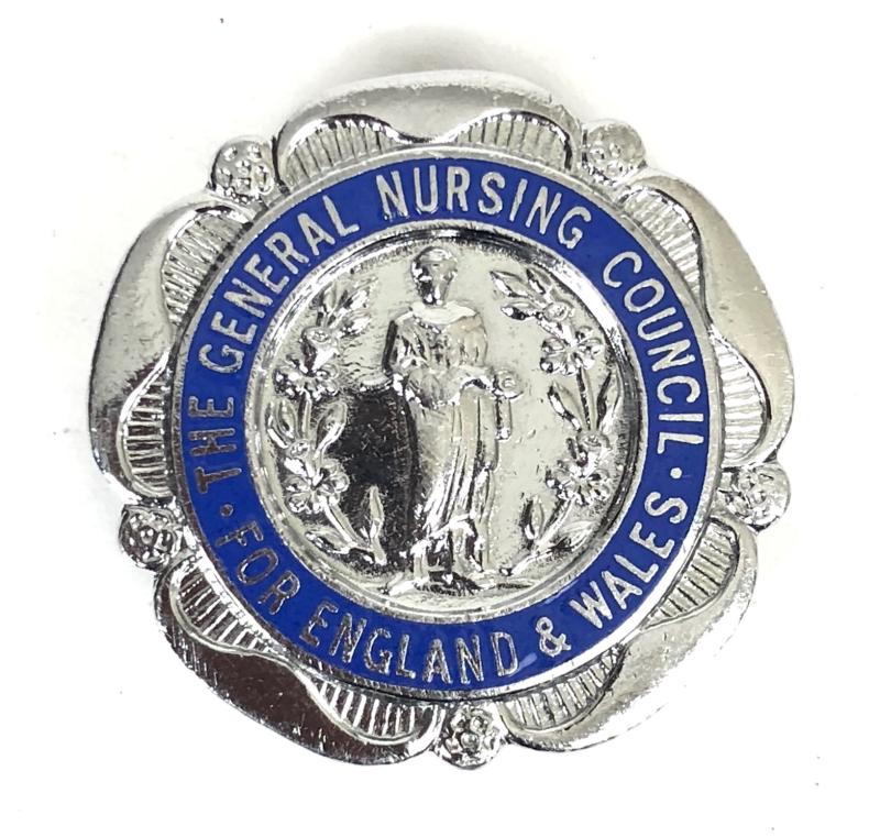 General Nursing Council State Registered Nurse SRN badge R.GIRDHARRY MIDWIFE