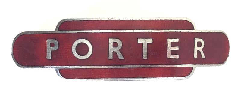 British Railways Midland Region Porter Totem Style Cap Badge J.R.GAUNT