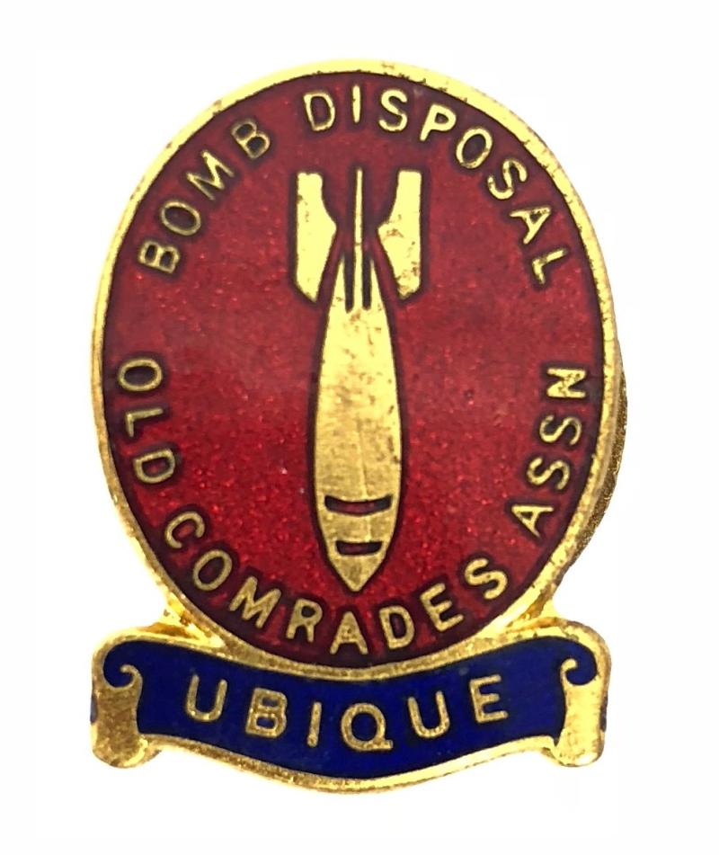 Royal Engineers Bomb Disposal Old Comrades Association Lapel Badge by H.W.Miller