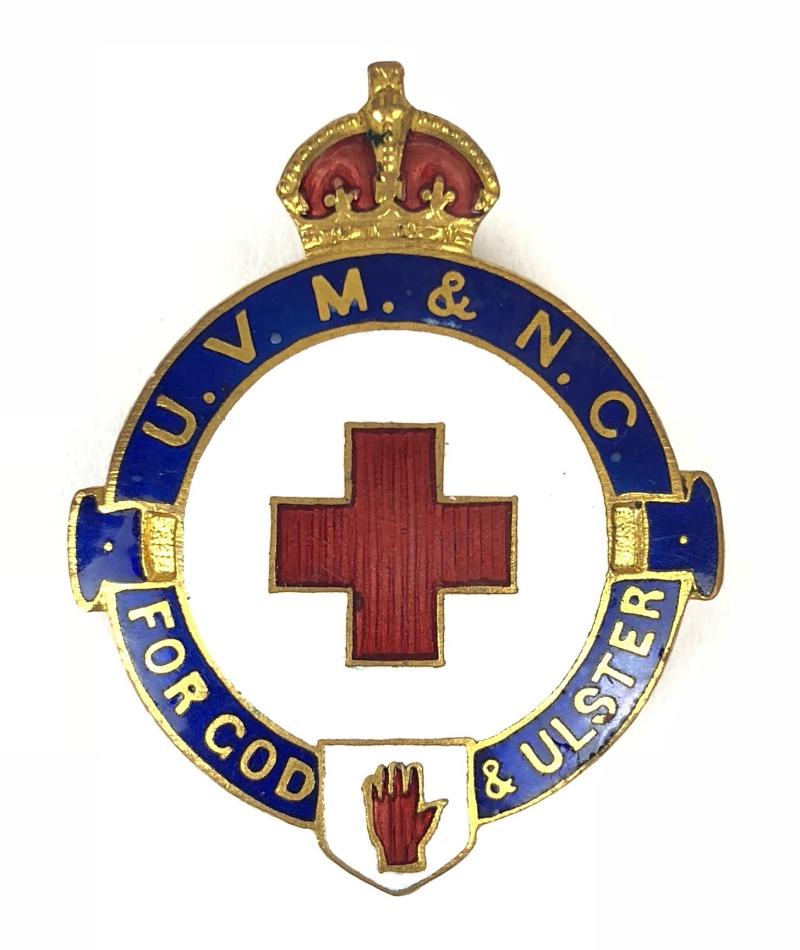 WW1 Ulster Volunteer Medical & Nursing Corps UVF badge