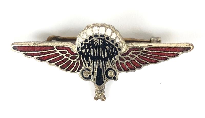 GQ Parachutist Gregory & Quilter Company qualification badge