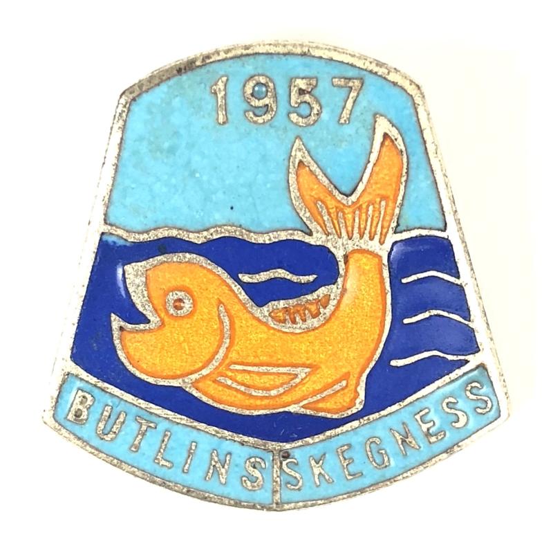 Butlins 1957 Skegness holiday camp fish badge