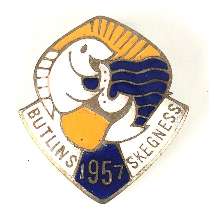 Butlins 1957 Skegness fish saxophone badge