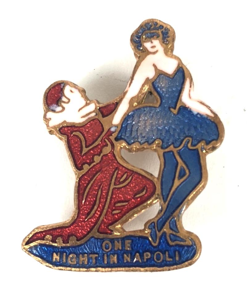 One Night in Napoli song sheet music promotional badge