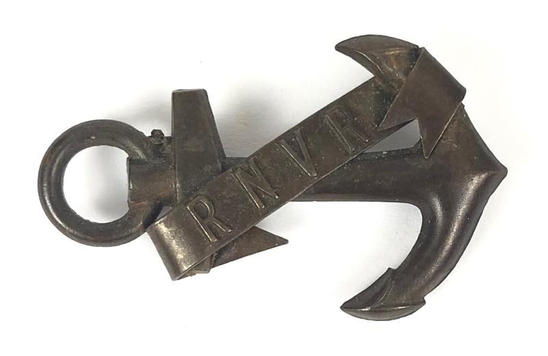 Royal Naval Volunteer Reserve RNVR bronze anchor badge