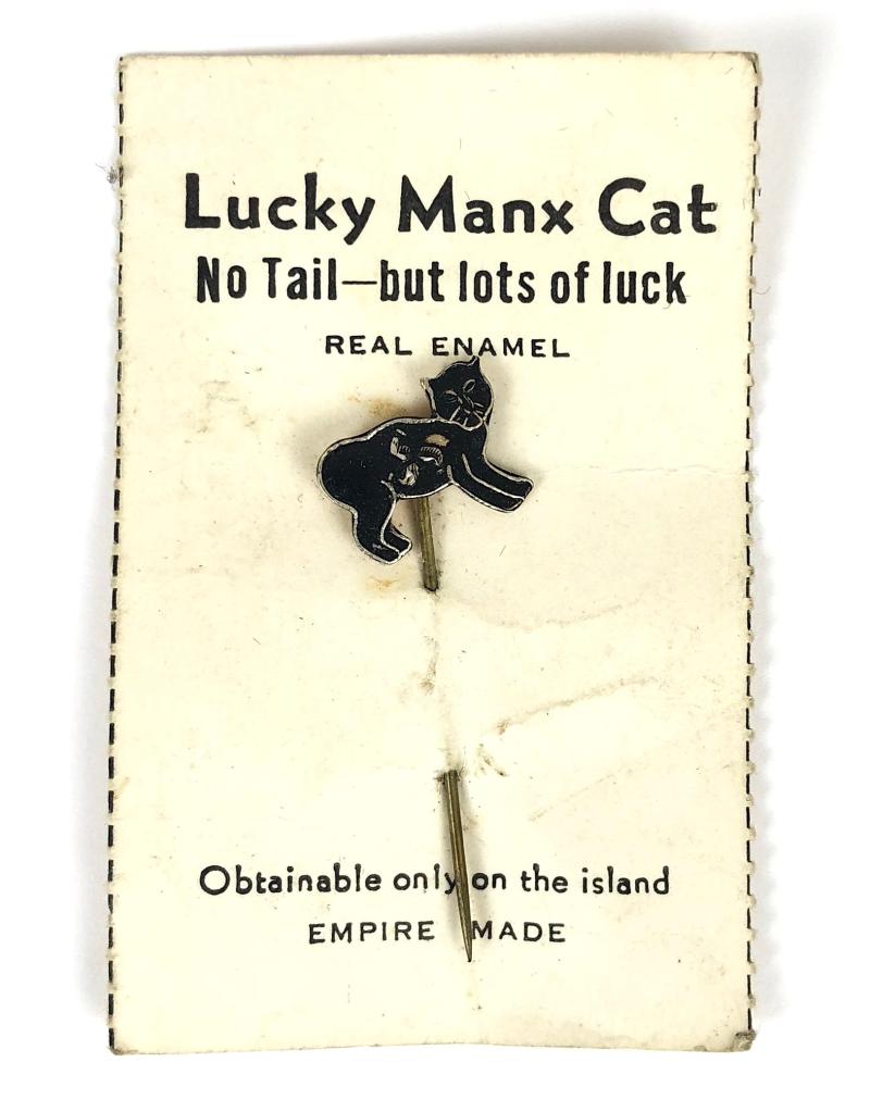 Isle of Man Lucky Manx Cat Stick Pin Badge Obtainable only on the Ireland