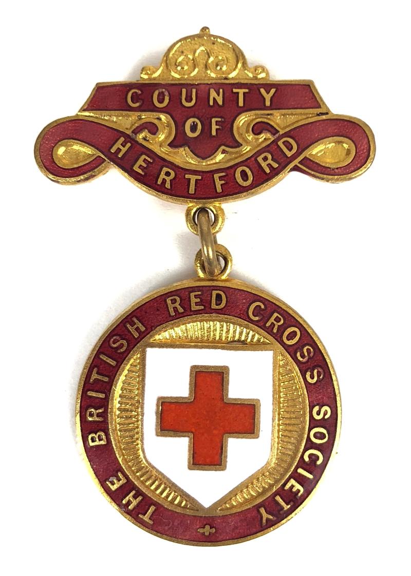 British Red Cross Society County of Hertford Badge