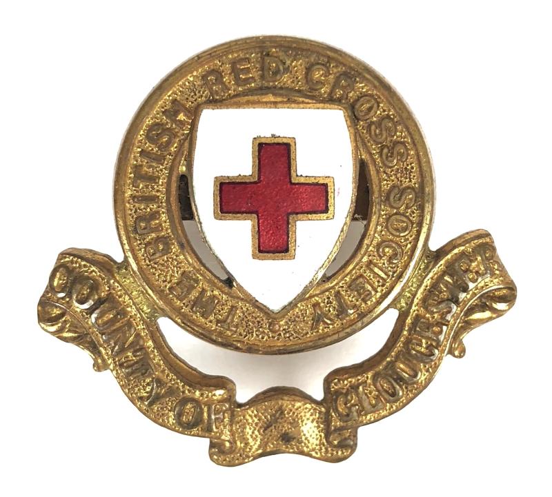 British Red Cross Society County of Gloucester Cap Badge