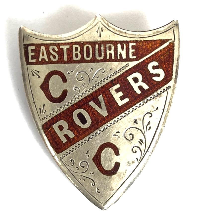 Eastbourne Rovers Cycling Club 1896 Hm Silver Shield Badge formed 1891