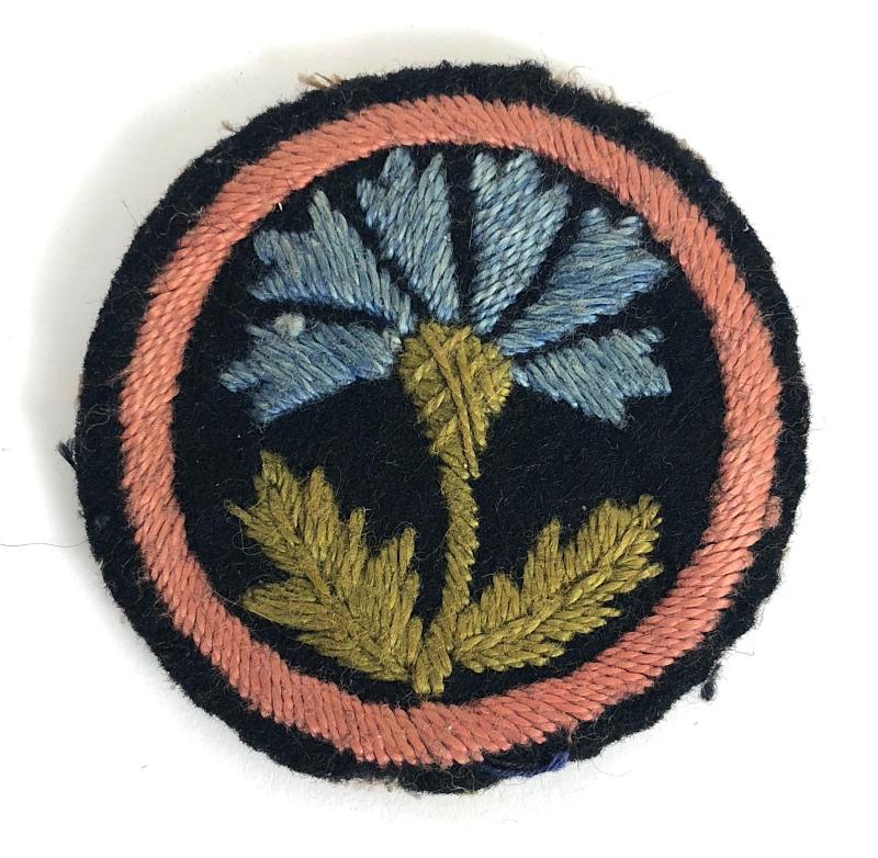 Girl Guides Cornflower patrol emblem felt cloth badge circa pre 1930