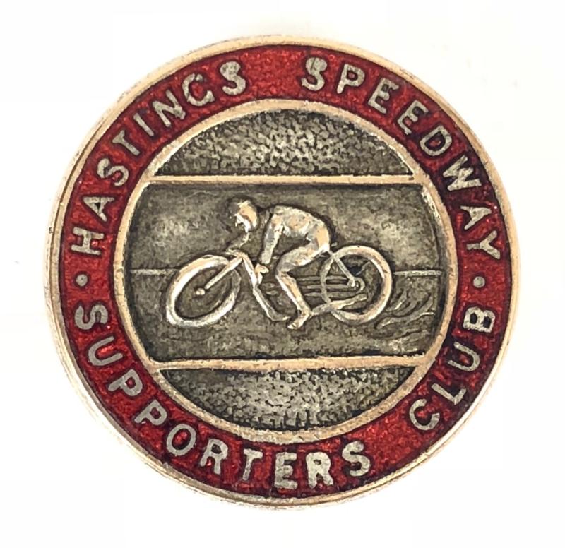 1948 Hastings Saxons Speedway Supporters Club Pin Badge East Sussex